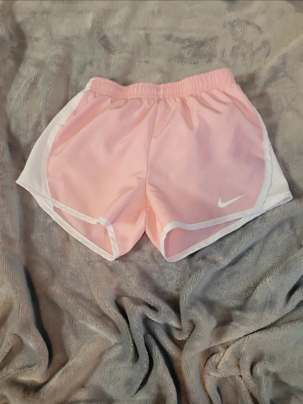 Nike Pink Running Shorts with White Trim